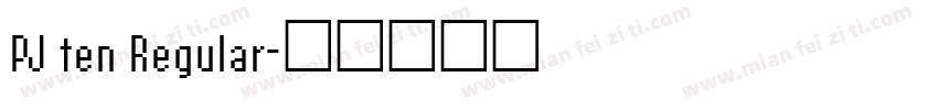 PJ ten Regular字体转换